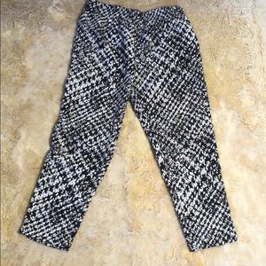 Fun funky black and white patterned pants